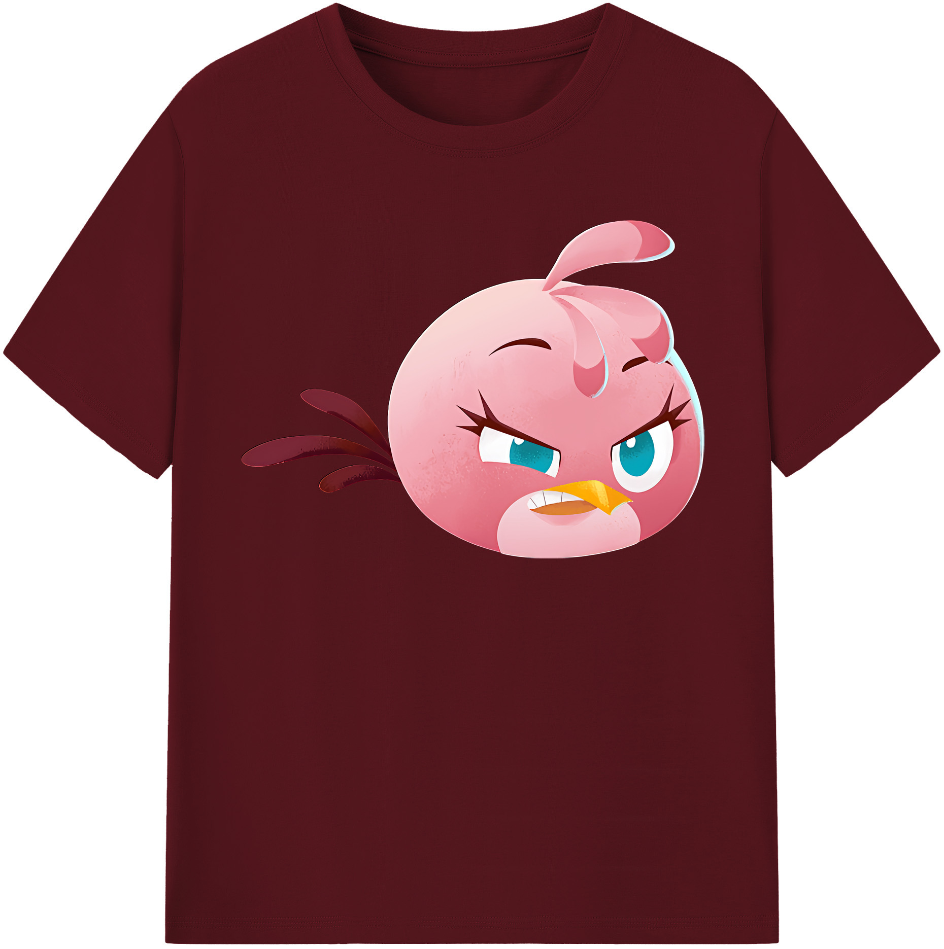 （画像用） Angry Birds アングリーバード 綿100％半袖Tシャツ（フロントプリント）